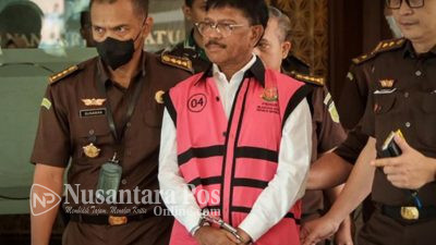 Menkominfo Johnny G Plate Ditahan Kejagung Terkait  Korupsi BTS 4G Bakti Kominfo