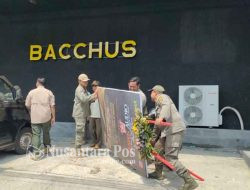 Satpol PP Kota Kediri Segel Tempat Hiburan Malam Bacchus Pool & Lounge