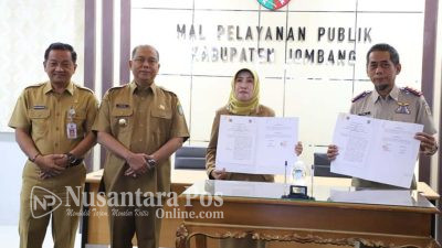 Wujudkan MPP, DPMPTSP Jombang Teken MoU Bersama 4 Instansi Vertikal