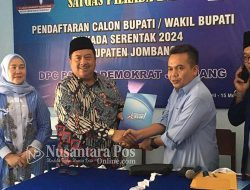 Warsubi Daftar Bacabup Jombang di Partai Demokrat