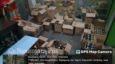 Polisi Gerebek Enam Tempat Penjual Miras di Jombang