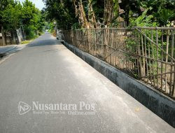Tingkatkan Penataan Lingkungan, Pemdes Tambar Jombang Bangun Jalan Paving Dan Drainase