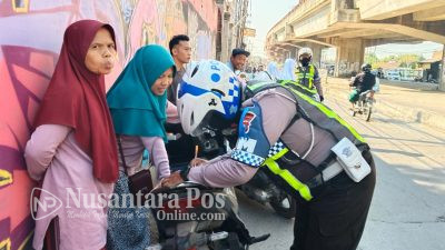 Melawan Arus, Polisi Jaring 82 Pelanggar Lalin di Fly Over Peterongan Jombang