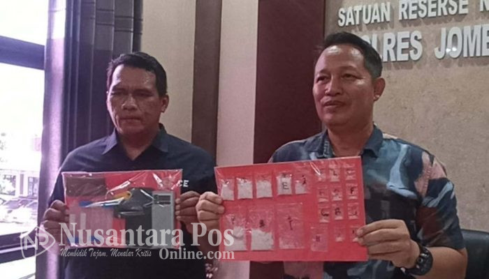 Polisi Ringkus Dua Residivis Narkoba di Jombang, Temukan 56,80 Gram Sabu