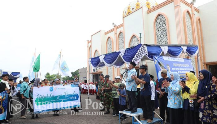 Berangkatkan Pawai Ta’aruf Jelang Ramadan,  Wabup Jombang Beri Motivasi Peserta