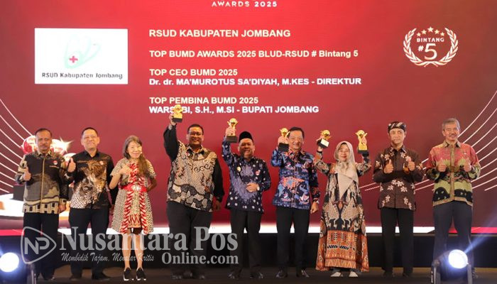 Bupati Jombang Raih Penghargaan TOP Pembina BUMN Aatas Keberhasilan 4 BUMD Meraih Penghargaan Tingkat Nasional