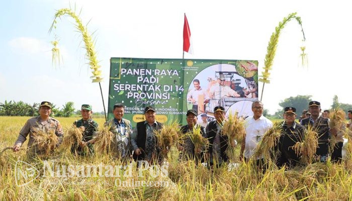 Jombang ikutserta sukseskan panen raya serentak nasional bersama Presiden Prabowo