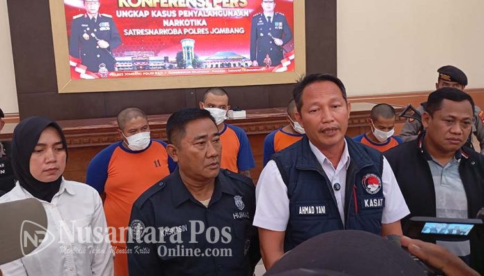 Polres Jombang ringkus 5 pengedar sabu
