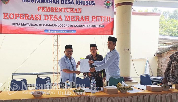 Desa Mayangan Jombang Gelar Musdessus Pembentukan Kopdes Merah Putih