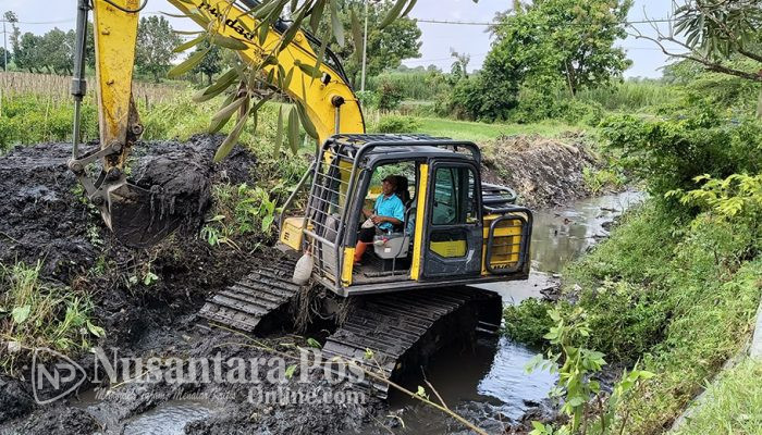 Perkuat Infrastruktur Air, Dinas PUPR Jombang Normalisasi Sungai Afvour Pandan