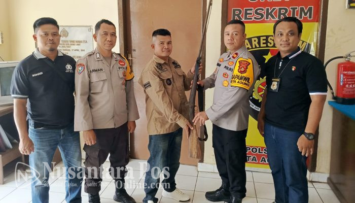 Warga Lahat Serahkan Satu Pucuk Senjata Api Rakitan ke Polisi