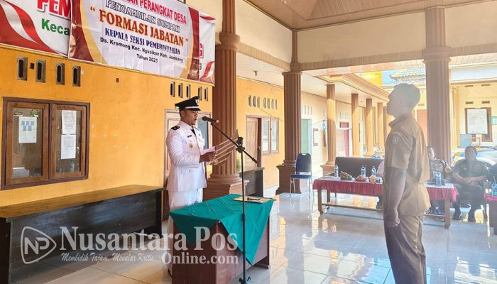 Kades Kromong Jombang Resmi Lantik Supriyanto Kasi Pemerintahan