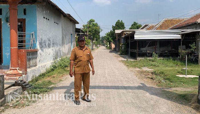 Pemdes Tejo Jombang Bangun Jalan Lapen Dari Dana Desa