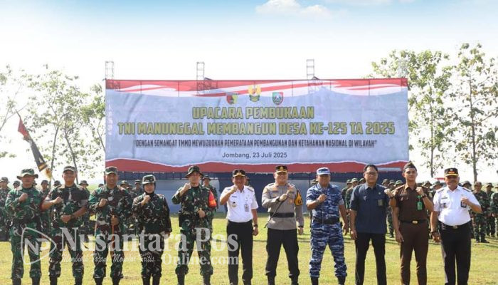 TMMD ke-125 Tahun 2025 di Jombang Resmi Dibuka, Kolaborasi Bersama Membangun Desa