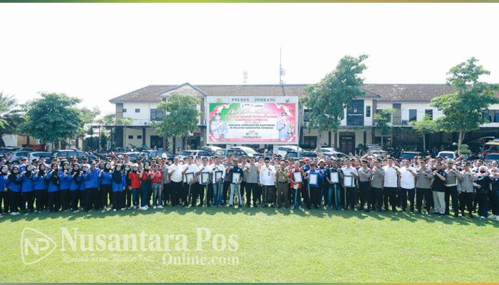 Kapolres Jombang Pimpin Apel Akbar Kebangsaan Bersama Serikat Buruh