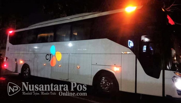 Tabrakan Maut Bus PT Cheil Jedang Vs Pemotor di Jombang, 1 Nyawa Melayang