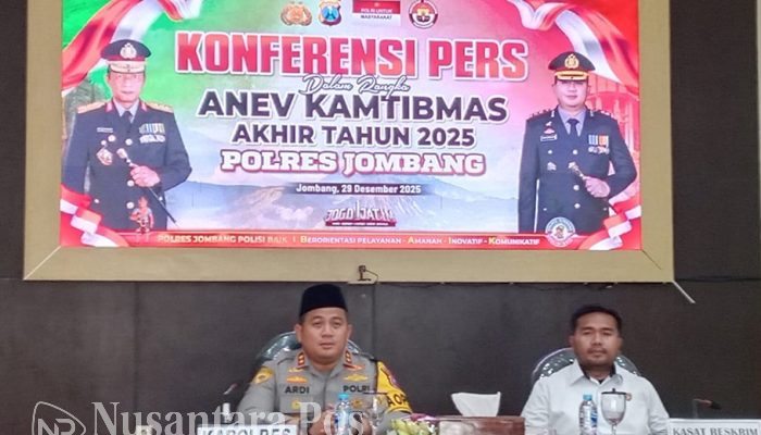Akhir Tahun 2025, Polres Jombang Paparkan Capaian Kinerja Dalam Bidang Kantibmas