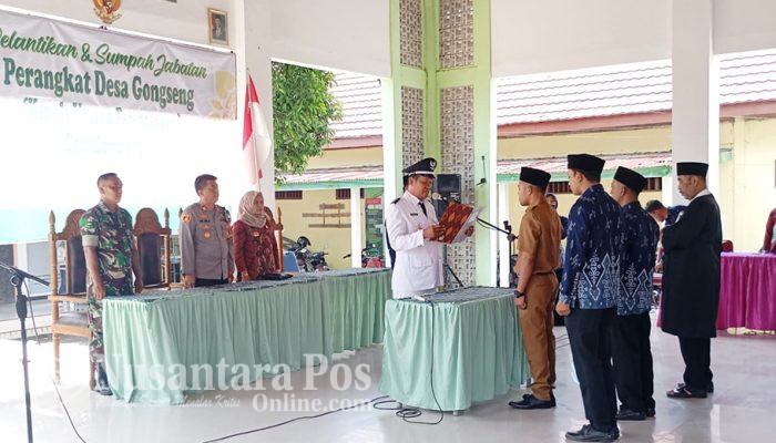 Kades Gongseng Jombang Lantik Kaur Perencanaan
