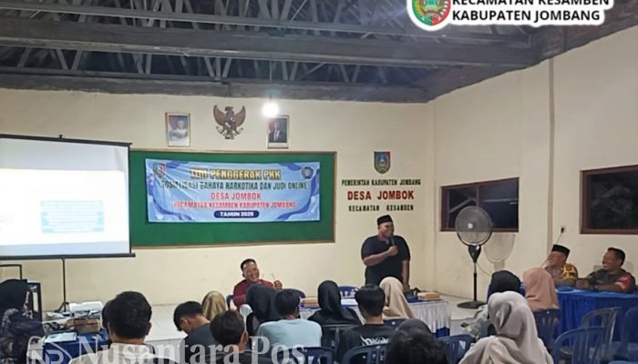 Pemdes Jombok Gelar Sosialisasi Bahaya Narkotika dan Judol