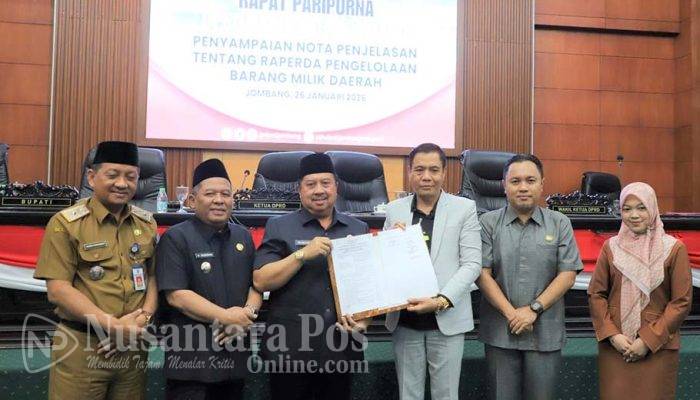 Bupati Jombang Resmi Ajukan Raperda Pengelolaan BMD