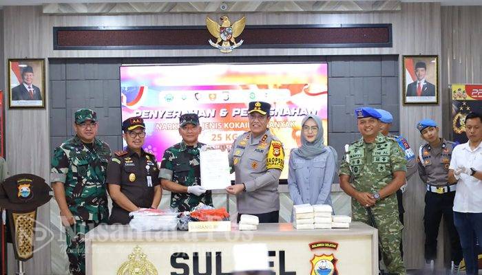 BB 25 Kg Kokain Hasil Temuan di Kepulauan Selayar Dimusnahkan