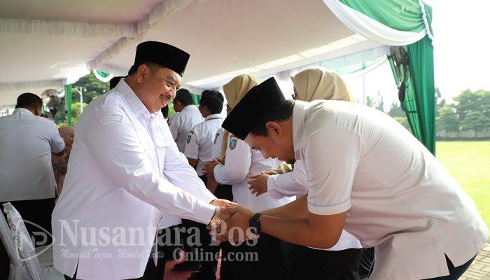 Hari Pertama Kerja Pasca Libur Lebaran, Pemkab Jombang Gelar Apel Kerja & Halal Bihalal