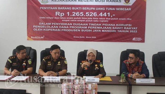 Kejari Musi Rawas Sita Uang Rp 1,26 Miliar Terkait Korupsi Peremajaan Sawit