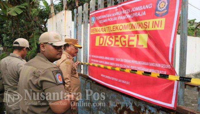 Pemkab Jombang Segel Ratusan Tower BTS Tak Berizin