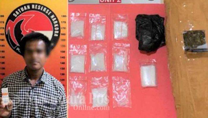 Polres Pagaralam Gagalkan Pengiriman Hampir 1 Kg Narkotika Tujuan Muba