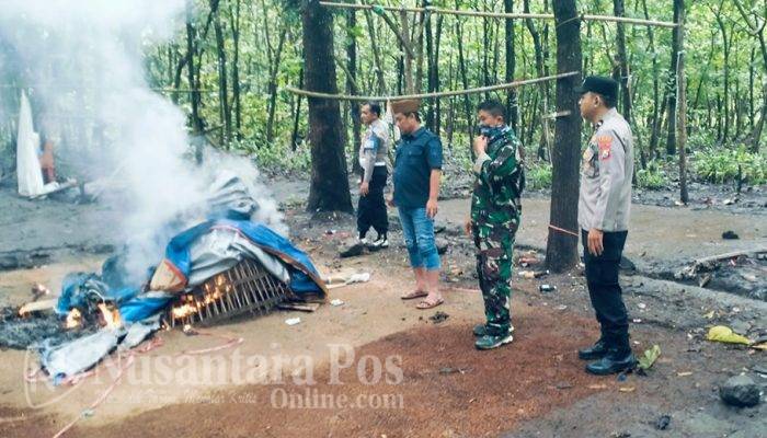Polisi Sikat Arena Judi Sabung Ayam Banjardowo Jombang