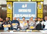 Dalam 4 Bulan, Polres Belawan Uangkap 320 Kasus Narkoba Hingga Kejahatan Jalanan