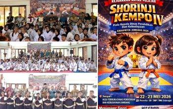 Kejurpel Shorinji Kempo Perebutkan Piala Kadisdikbud Jombang, 130 Atlet Pelajar Unjuk Kemampuan