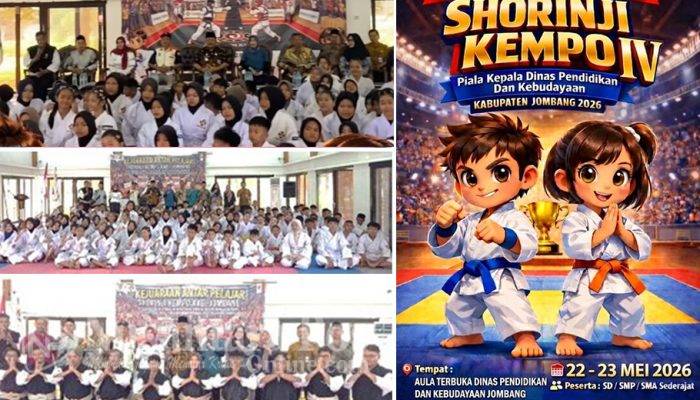 Kejurpel Shorinji Kempo Perebutkan Piala Kadisdikbud Jombang, 130 Atlet Pelajar Unjuk Kemampuan