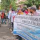 Sejumlah Massa Demo Kantor Gubernur Sumsel, Tuntut Kepala Disperkim Dipecat
