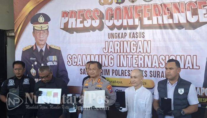 Polrestabes Surabaya Tetapkan Satu Tersangka Baru Kasus Penipuan Online Jaringan Internasional