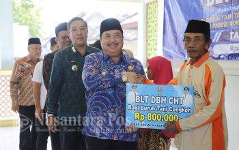 Dinsos Jombang Salurkan BLT-DBHCHT 2026 di Kecamatan Ngusikan