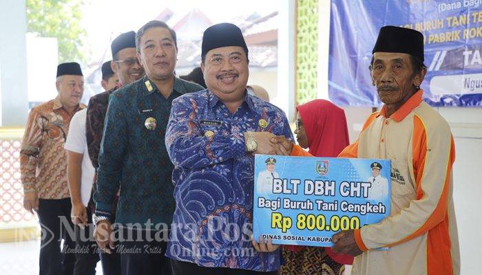 Dinsos Jombang Salurkan BLT-DBHCHT 2026 di Kecamatan Ngusikan