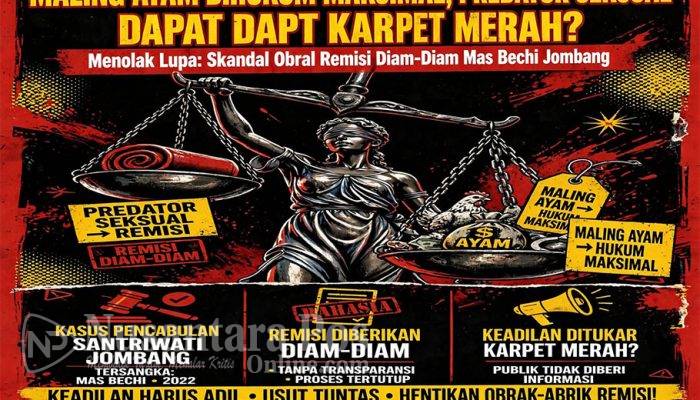OPINI: Maling Ayam Dihukum Maksimal, Anak Kiai Jombang Dapat Karpet Merah