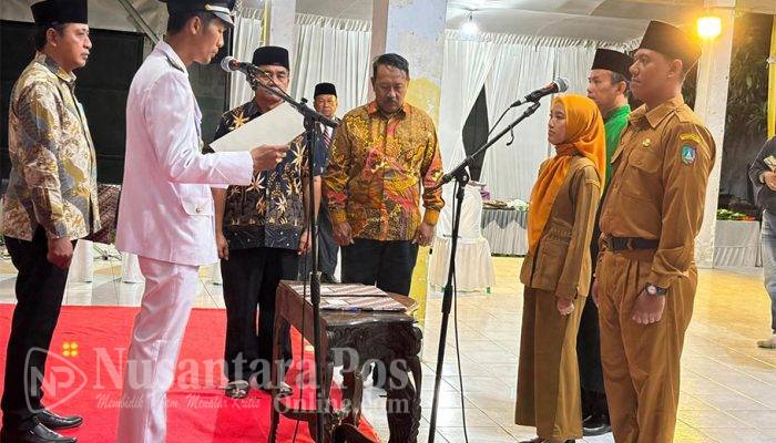 Optimalkan Pelayanan Publik, Pemdes Blimbing Jombang Resmi Lantik Dua Perangkat Desa