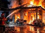 Kebakaran Hebat di Musi Rawas Hanguskan 4 Rumah Warga, Kerugian Ratusan Juta Rupiah