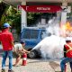 Mobil Suzuki Carry Hangus Terbakar Saat Isi BBM di SPBU Kepur Muara Enim
