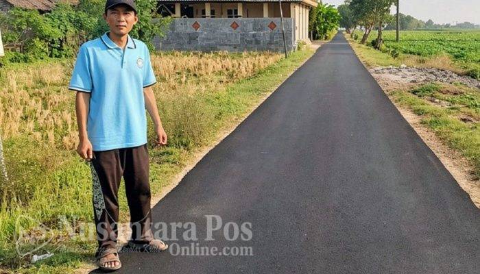 Optimalkan Pogram Desa Mantra, Pemdes Kedungbetik Jombang Bangun Jalan Hotmix